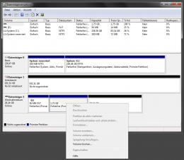 dialog to delete a volume under windows